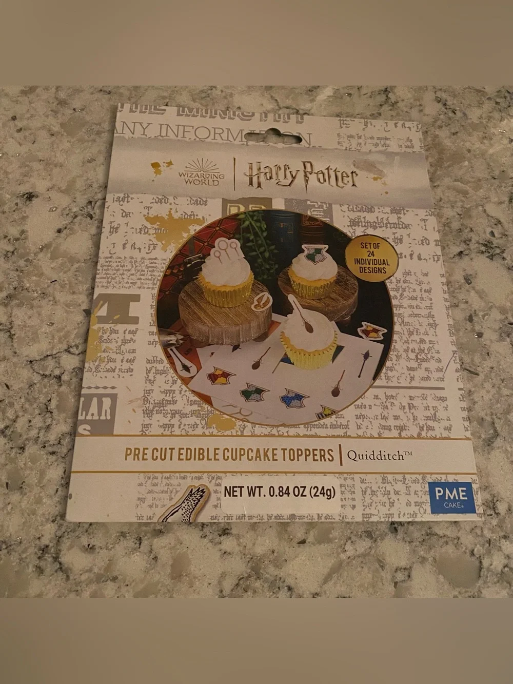 PME Cake Harry Potter Quidditch pre cut edible cupcake toppers